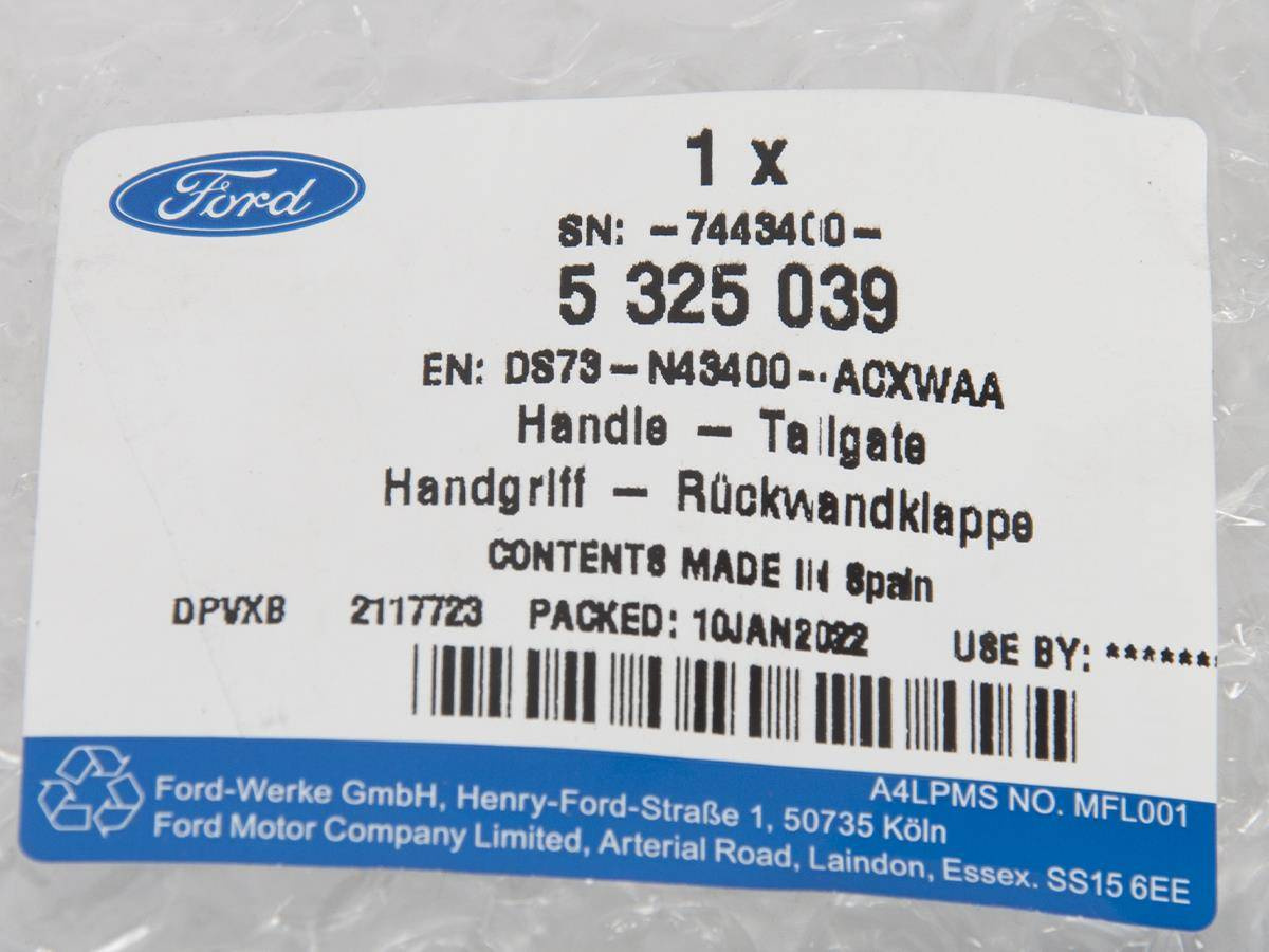LISTWA BLENDA KLAPY TYŁ MONDEO 14-18 KOMBI _ 5325039 _ DS73-N43400-ACXWAA