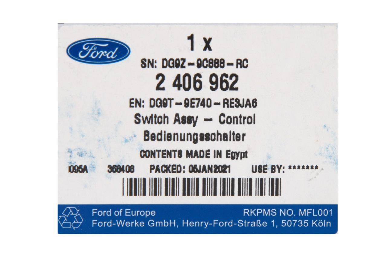 PRZEŁĄCZNIK TEMPOMATU MONDEO S-MAX / GALAXY EDGE _ 2406962 _ DG9T-9E740-RE3JA6 _ DG9Z-9C888-RB