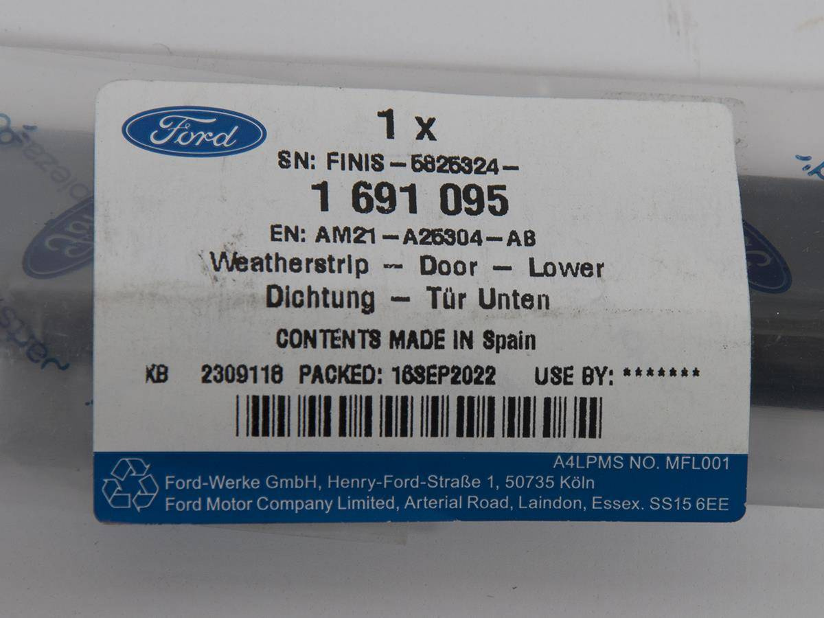 USZCZELKA PROGU DRZWI TYLNYCH DOLNA S-MAX 10-15 _ 1691095 _ AM21-A25304-AB