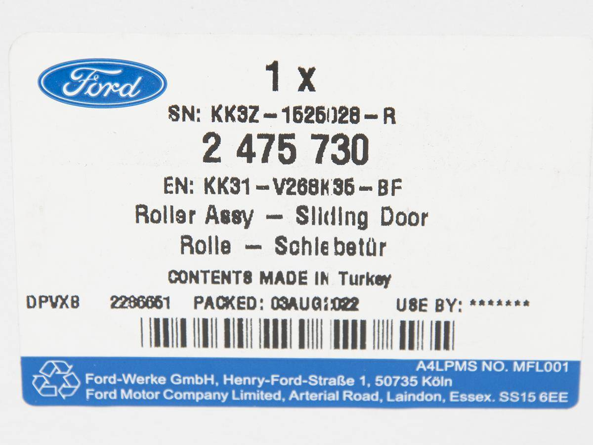 ROLKA WÓZEK ŚRODKOWY DRZWI PRZESUWNYCH LEWYCH TRANSIT 19- _ 2475730 _ KK31-V268K35-BF