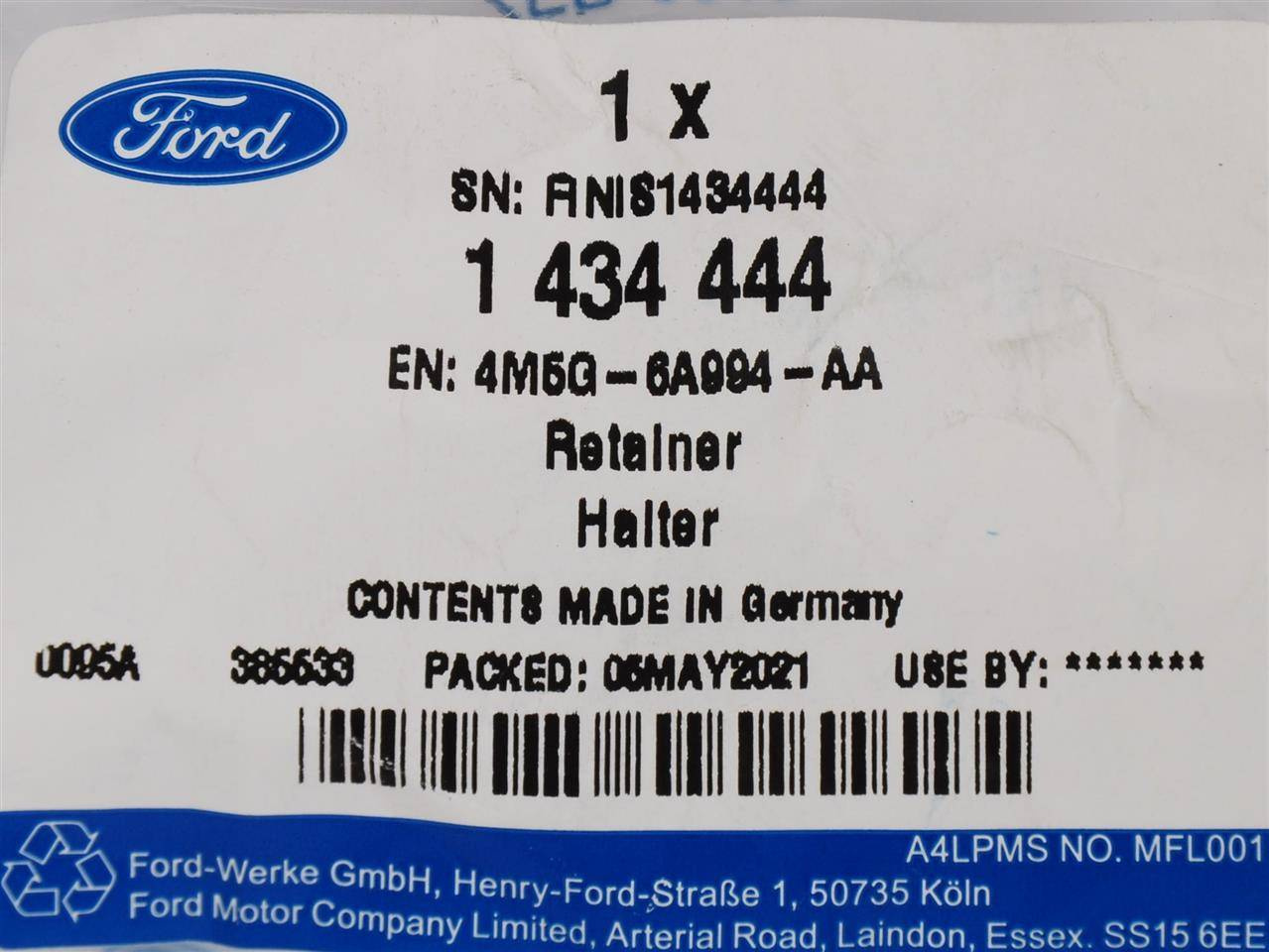 TULEJA GÓRNEJ POKRYWY ZAWORÓW FORD WIELE MODELI _ 1434444 _ 4M5G-6A994-AA