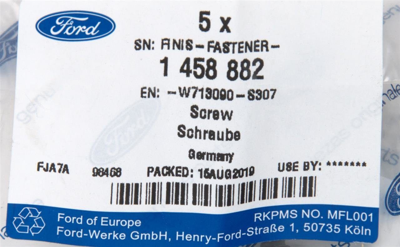 ŚRUBA 5 X 16MM FORD WIELE MODELI _ 1458882 _ W713090-S307 _ W713090-S307