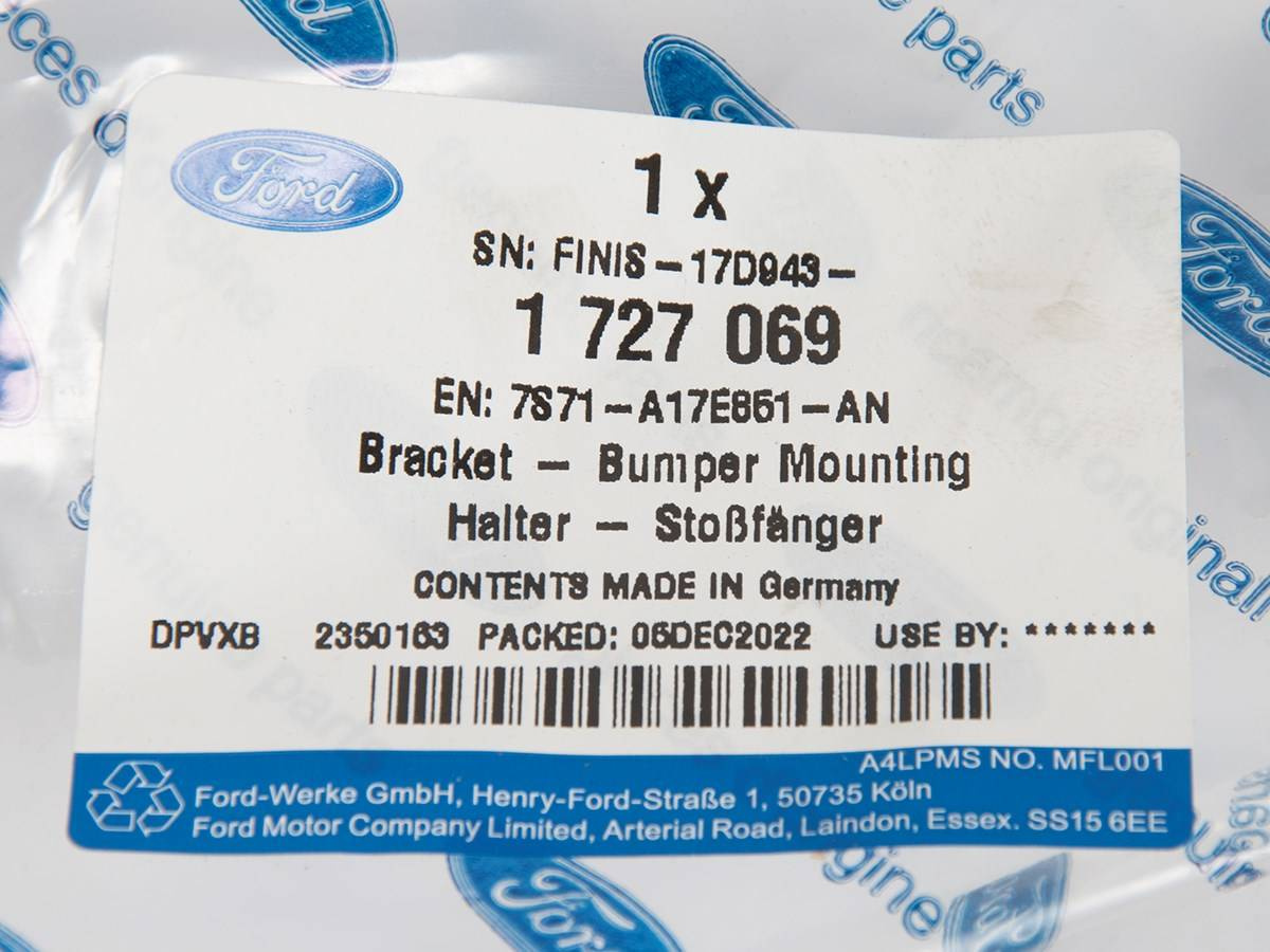 ŚLIZG LEWY ZDERZAKA TYLNEGO MONDEO 07-14 HATCHBACK _ 1727069 _ 7S71-A17E851-AN