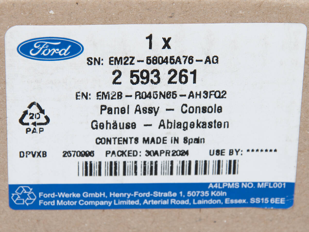 RAMKA MIESZKA DŹWIGNI ZMIANY BIEGÓW S-MAX 15- _ 2593261 _ EM2B-R045N65-AH3FQ2