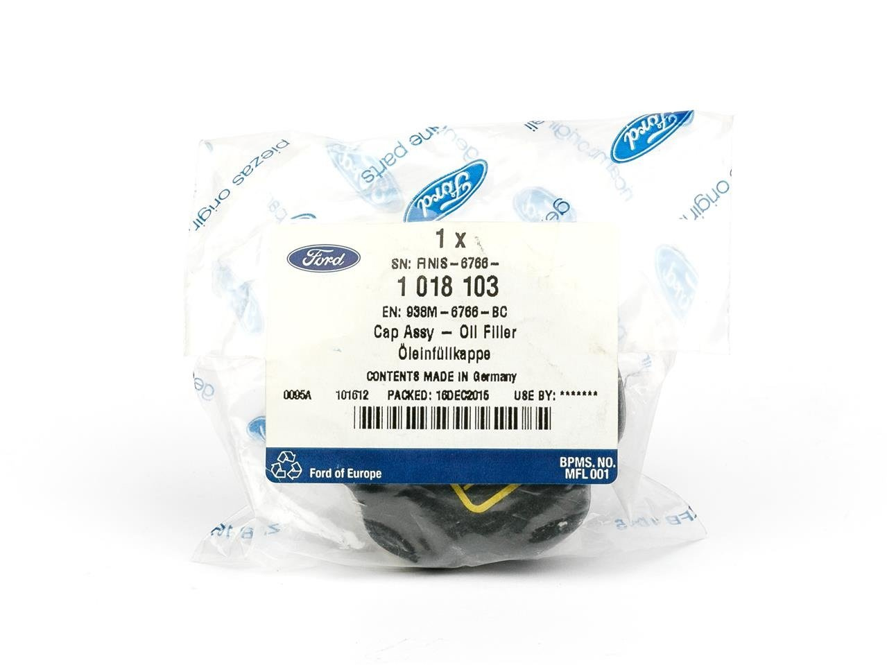 KOREK WLEWU OLEJU FOCUS 98-05 / MONDEO 96-00 _ 1018103 _ 938M-6766-BC