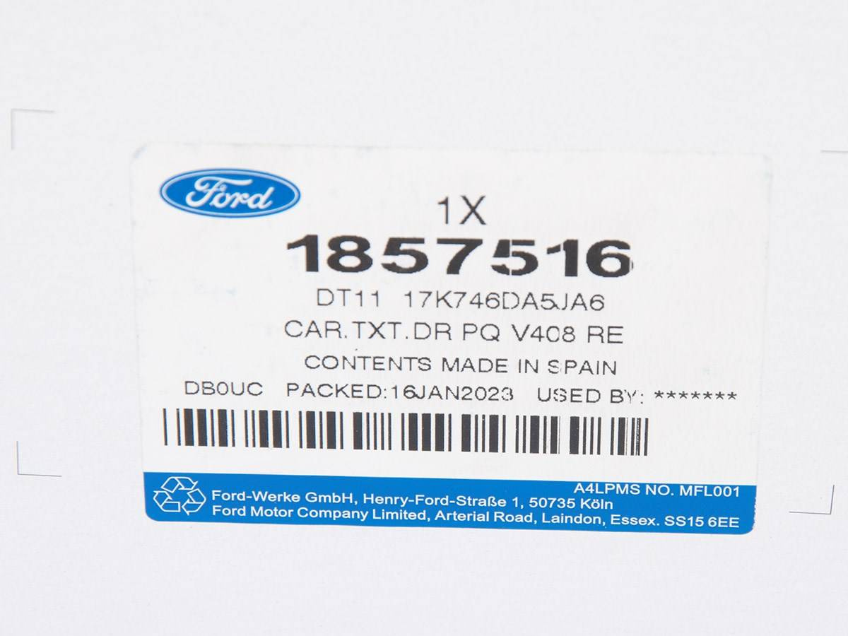 OSŁONA PRAWA GÓRNA LUSTERKA WSTECZNEGO CONNECT 15- _ 1857516 _ DT11-17K747-DA5JA6 _ DT1Z-17D743-DA