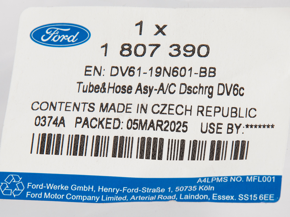 PRZEWÓD KLIMATYZACJI TRANSIT/TOURNEO CONNECT 13-