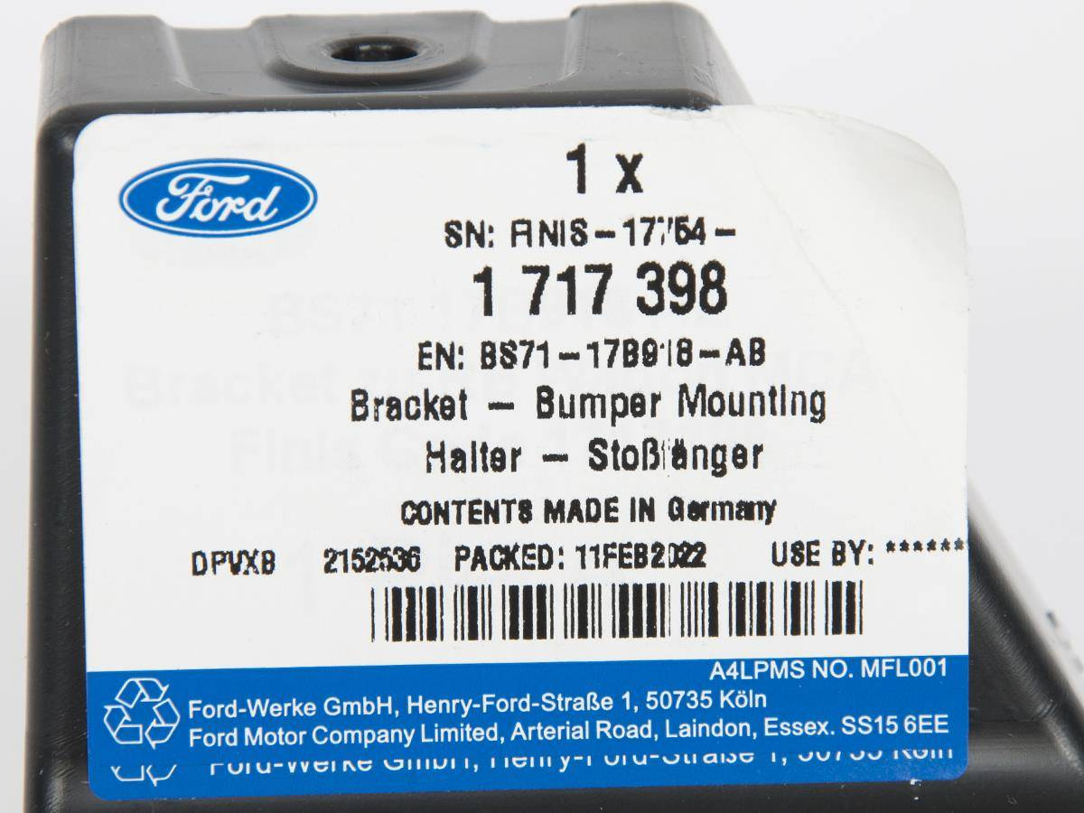 UCHWYT PRAWY ZDERZAKA TYŁ MONDEO 10-14 KOMBI _ 1717398 _ BS71-17B918-AB