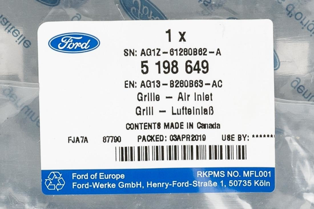 KRATKA WENTYLACYJNA TYŁ MONDEO FUSION KUGA ESCAPE _ 5198649 _ AG13-B280B63-AC _ AG1Z-61280B62-A _ GTU_07