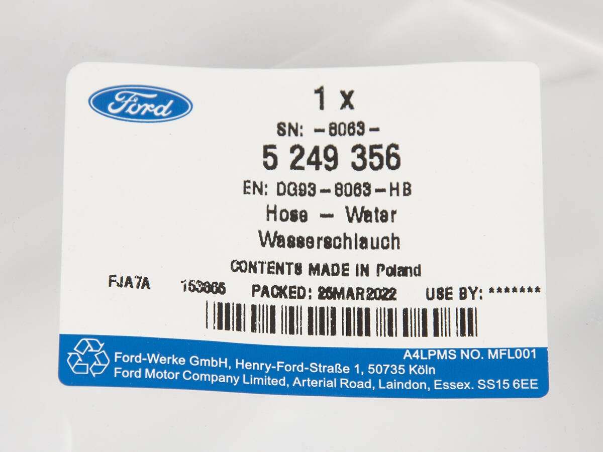 PRZEWÓD ZBIORNICZKA WYRÓWNAWCZEGO MONDEO 1,5 GTDI _ 5249356 _ DG93-8063-HB