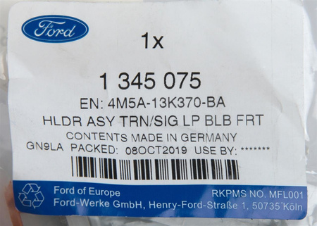 Blinkerbirnenhalter Hinten Für Ford Focus 2005-2013 - OEM 1345075 Ersatz - Graue ABS Lampenfassung